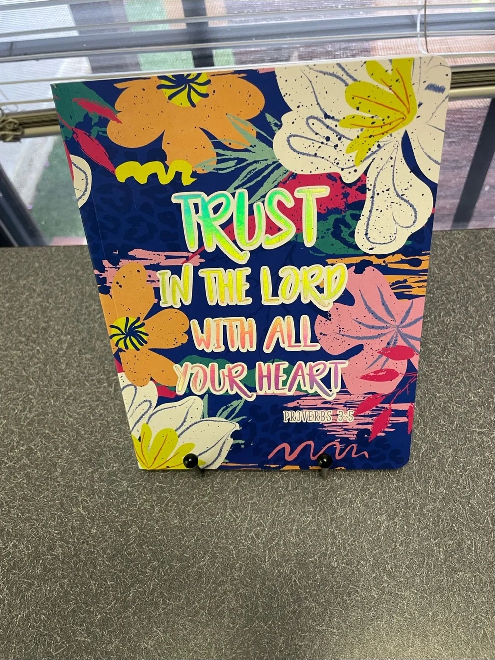 Trust in the Lord Floral Wall Art - Multicolor Inspirational journal